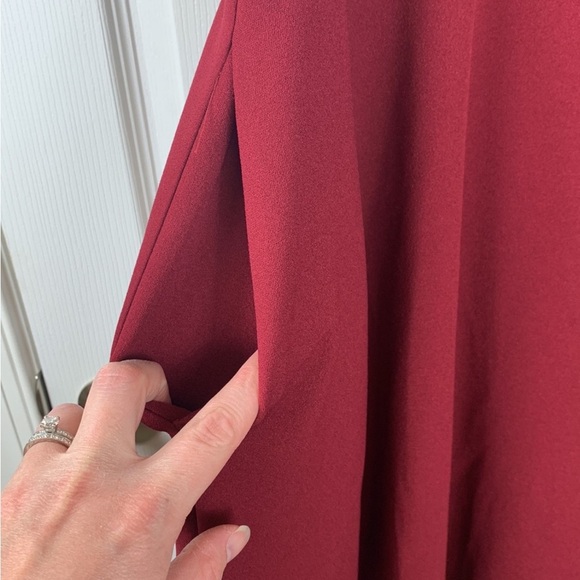 Lulus fall for you burgundy skater dress sz med - Picture 10 of 12
